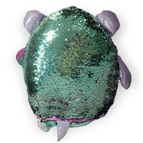 SHIMMEEZ Large Delilah Dog Purple and‎ Teal Sequins Stuffed Animal Plush 14" - Picture 4 of 4